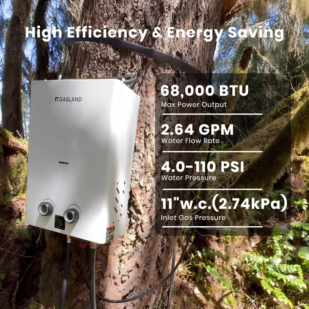 Goshower Portable Tankless Water Heater with Pump
