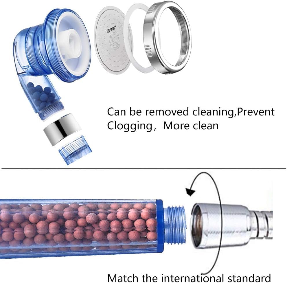 Handheld Shower Head (Transparent Blue Only Shower Head)
