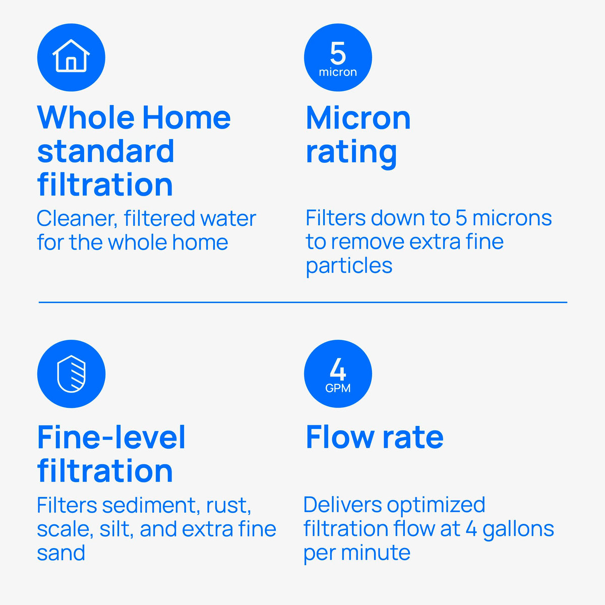 P5 Whole House Water Filter (4 Count (Pack of 1))