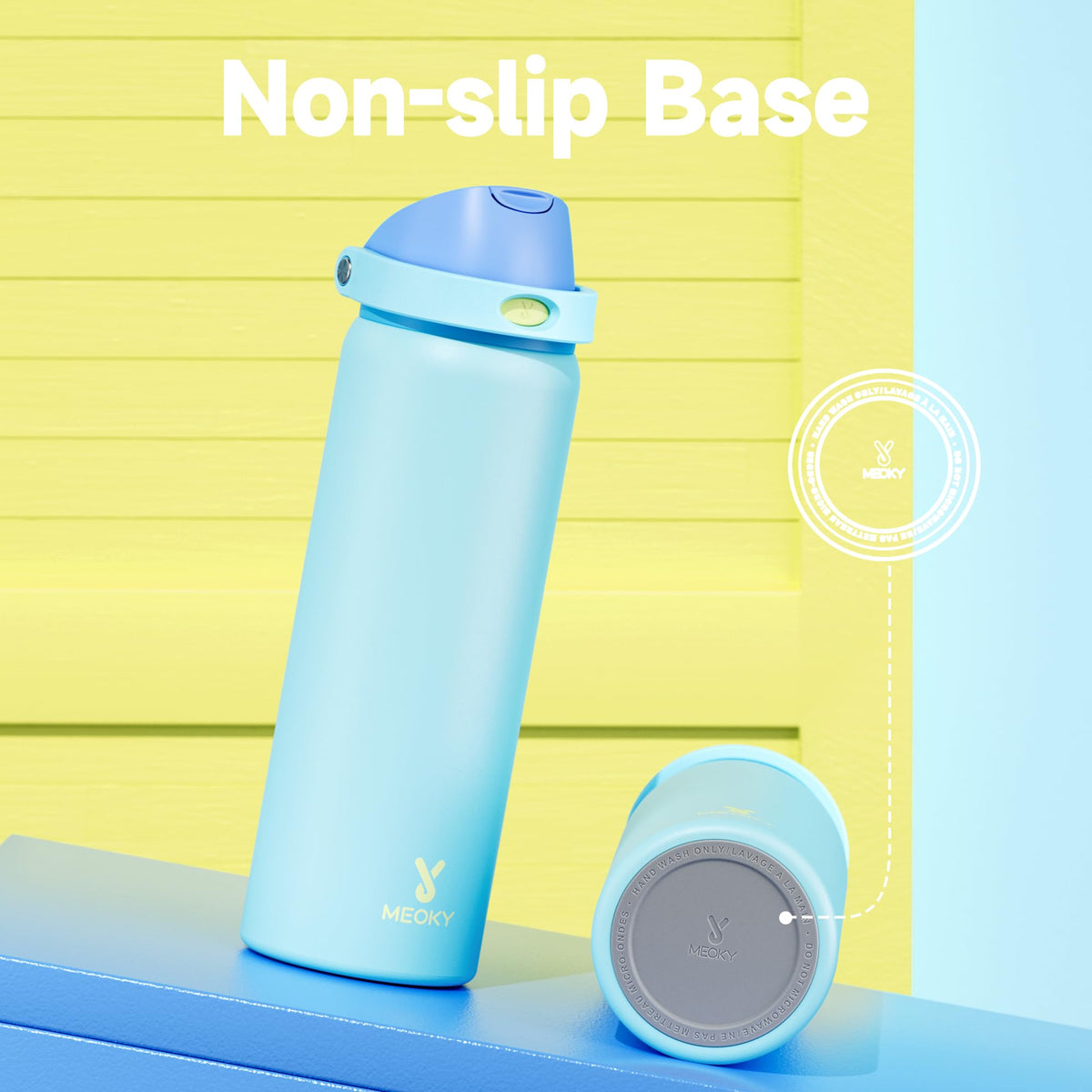32 oz Insulated Water Bottle for Men (Azure / 32 Ounces)