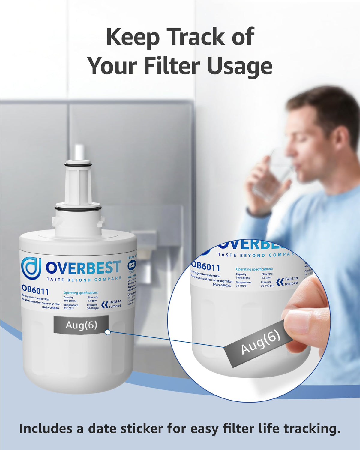 OB6011 Water Filter (1 Count (Pack of 1))