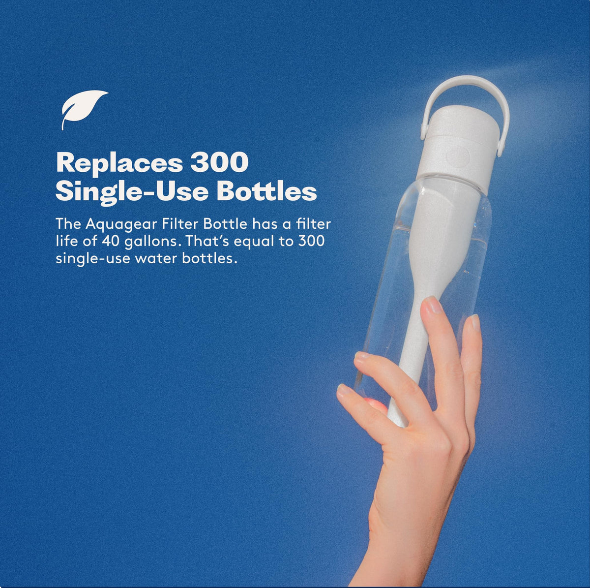 Water Filter Bottle BPA (White)