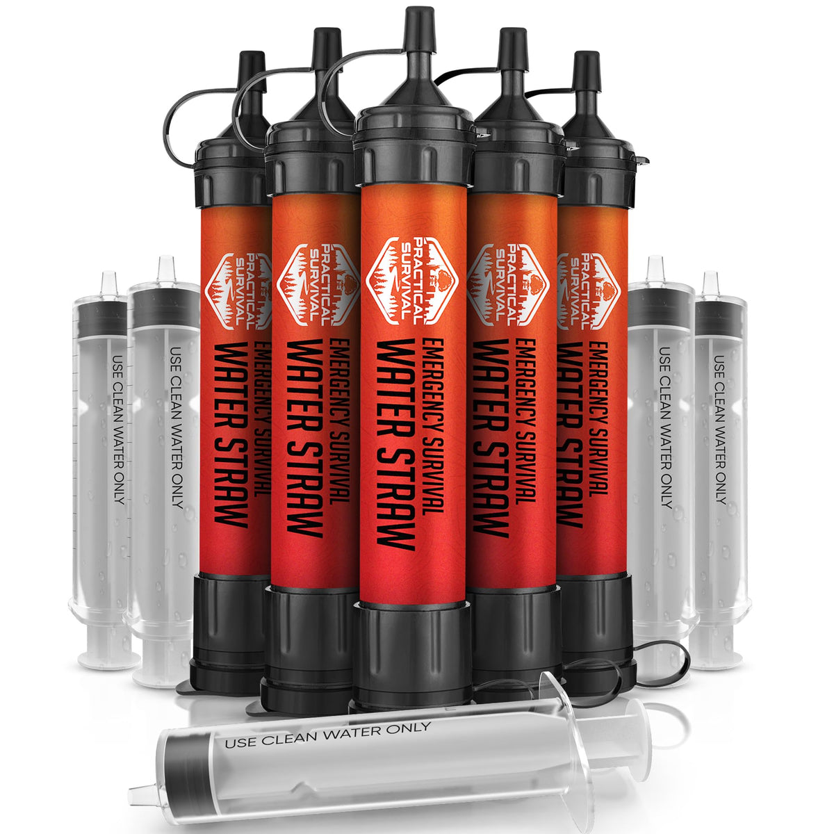 Reusable Emergency Water Filter Straws