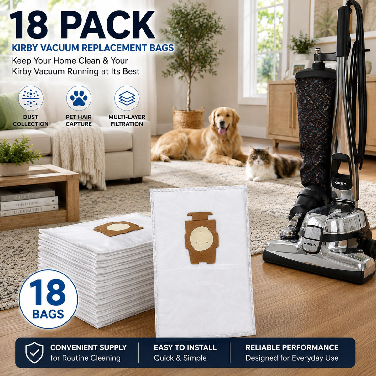 Vacuum Bags Compatible with Kir (18 pack)