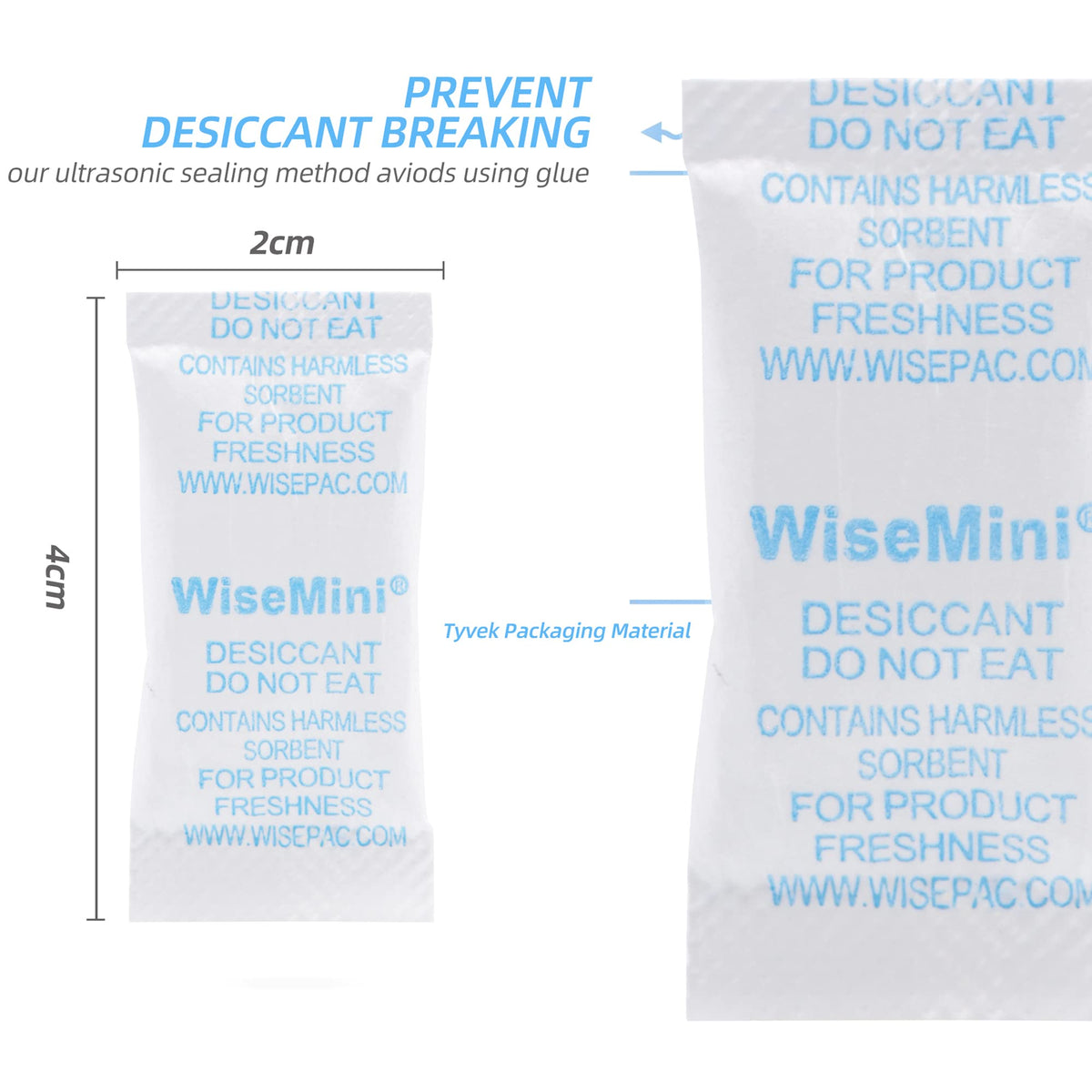 1 Gram 300 Packs Silica Gel Packets (1 Gram)