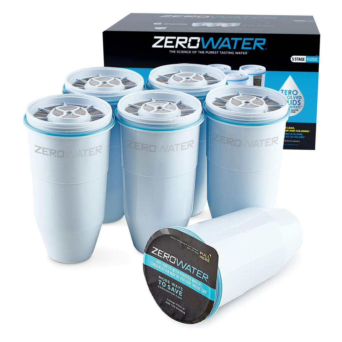 Official Replacement Water Filter Removes PFOA (6-Pack)
