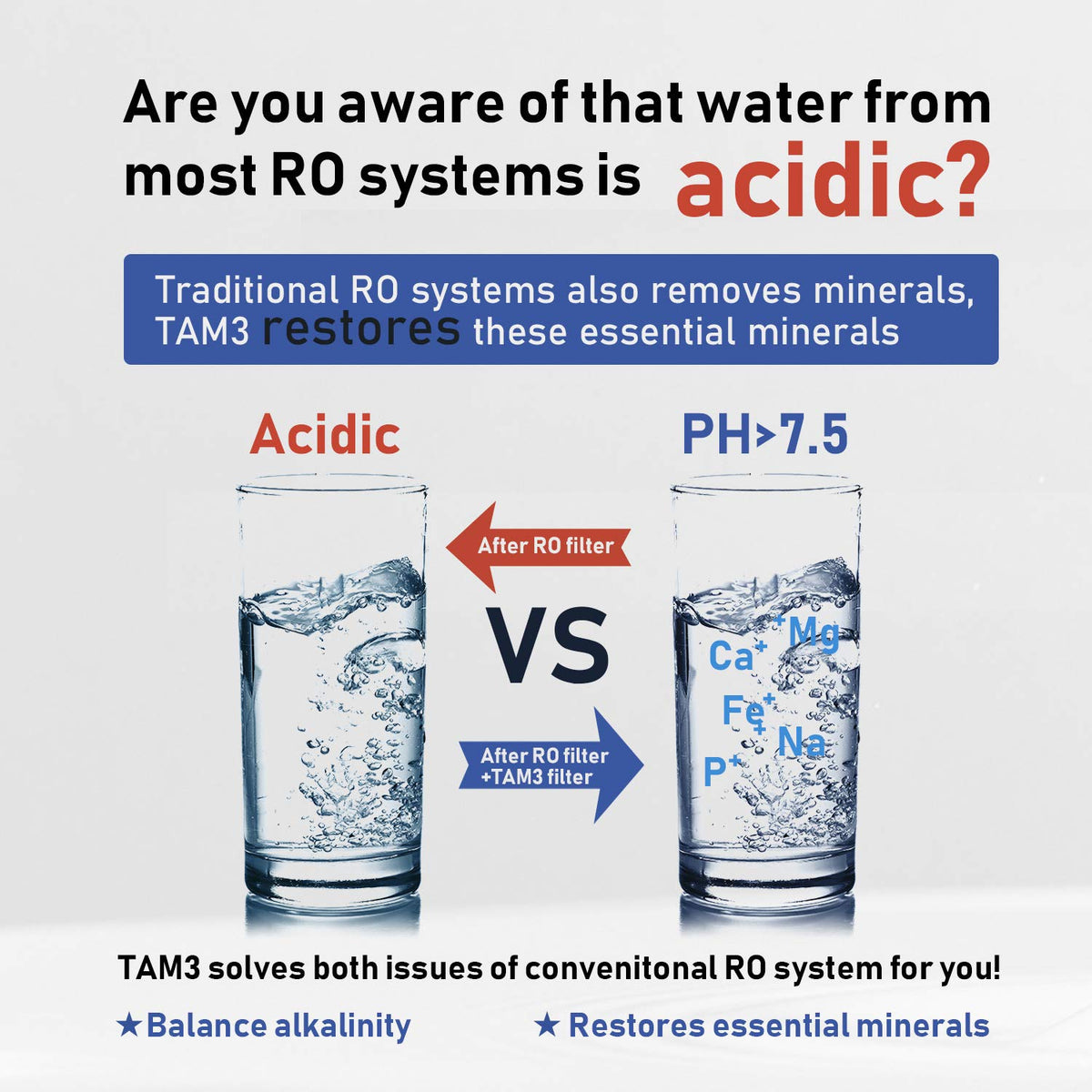 TAM3 Under Sink Inline Water Filter