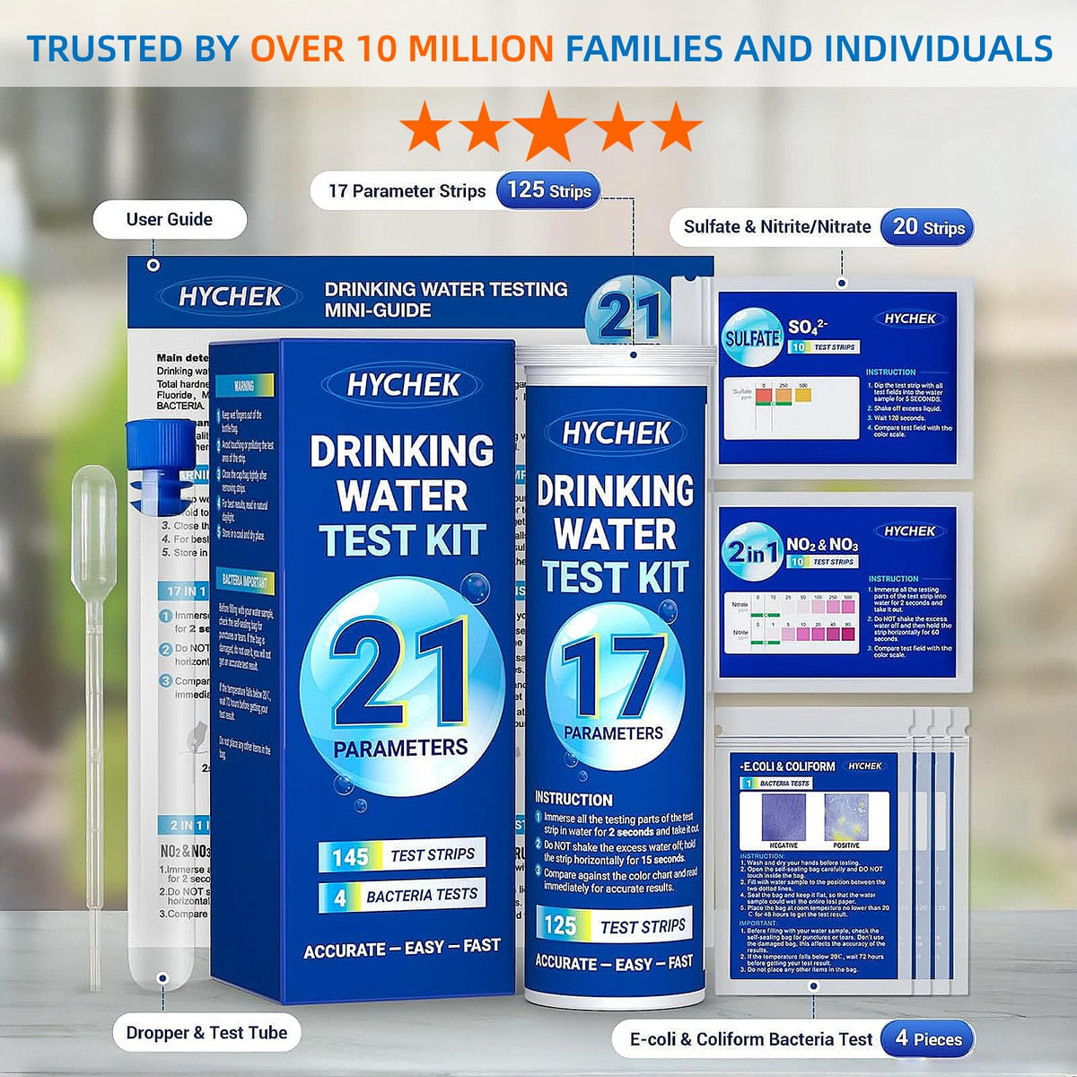 21 in 1 Accurate Drinking Water Test Kit