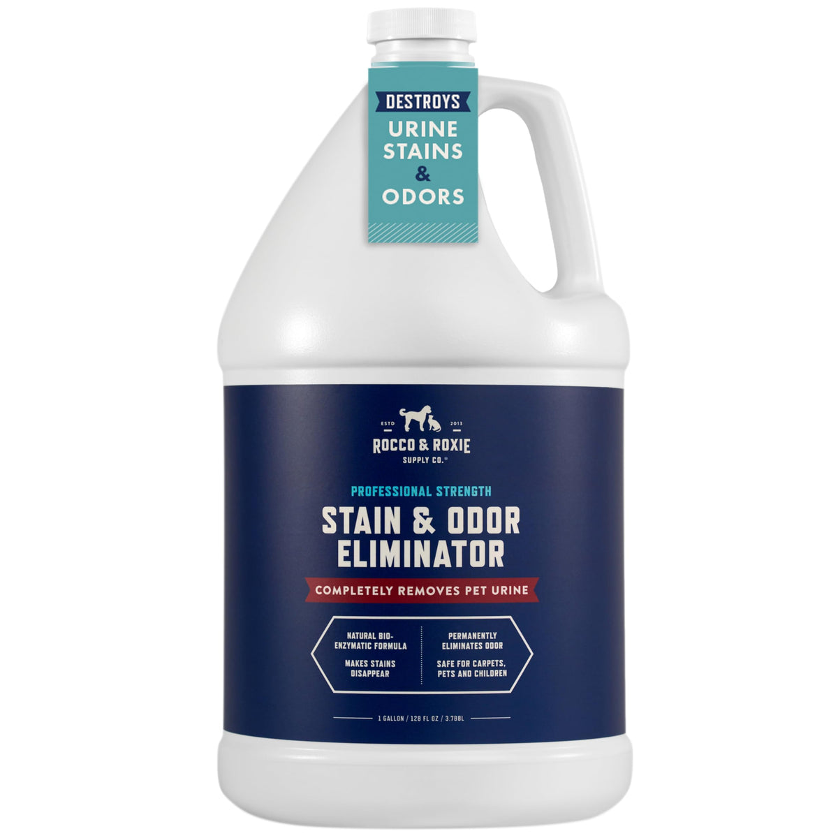 Rocco & Roxie Enzyme Stain & Odor Eliminator (128 Fl Oz (Pack of 1))