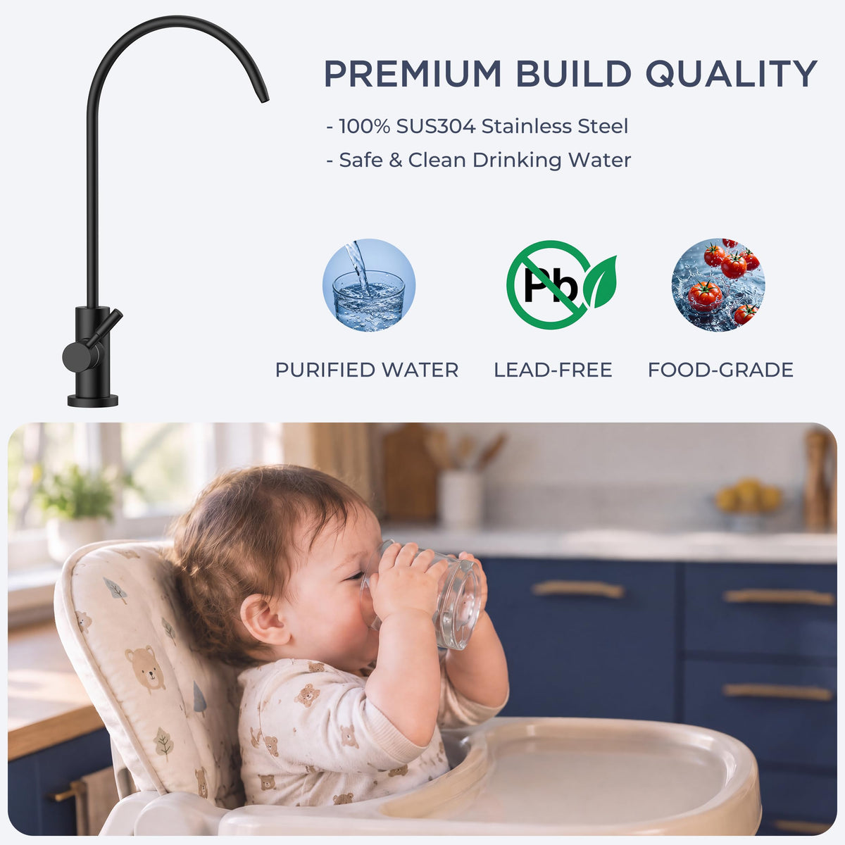 Drinking Water Faucet (Matte Black)