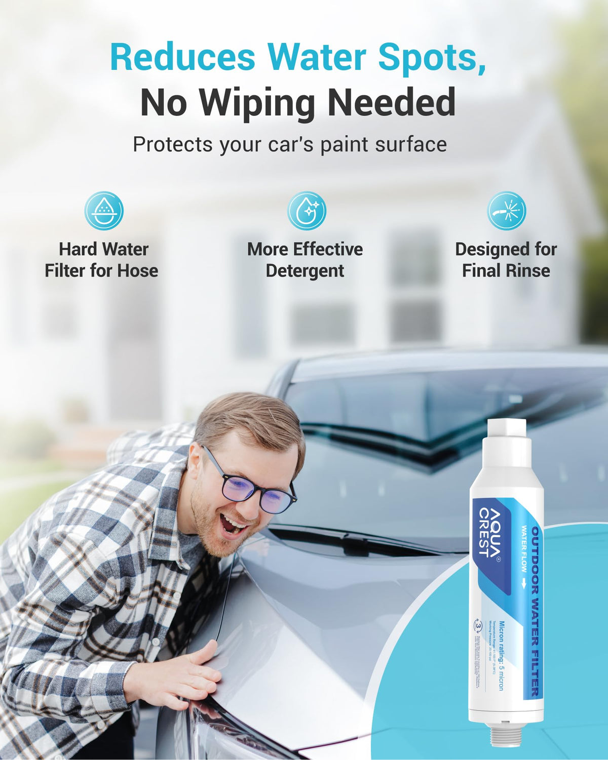 Hard Water Filter for Hose Car Wash