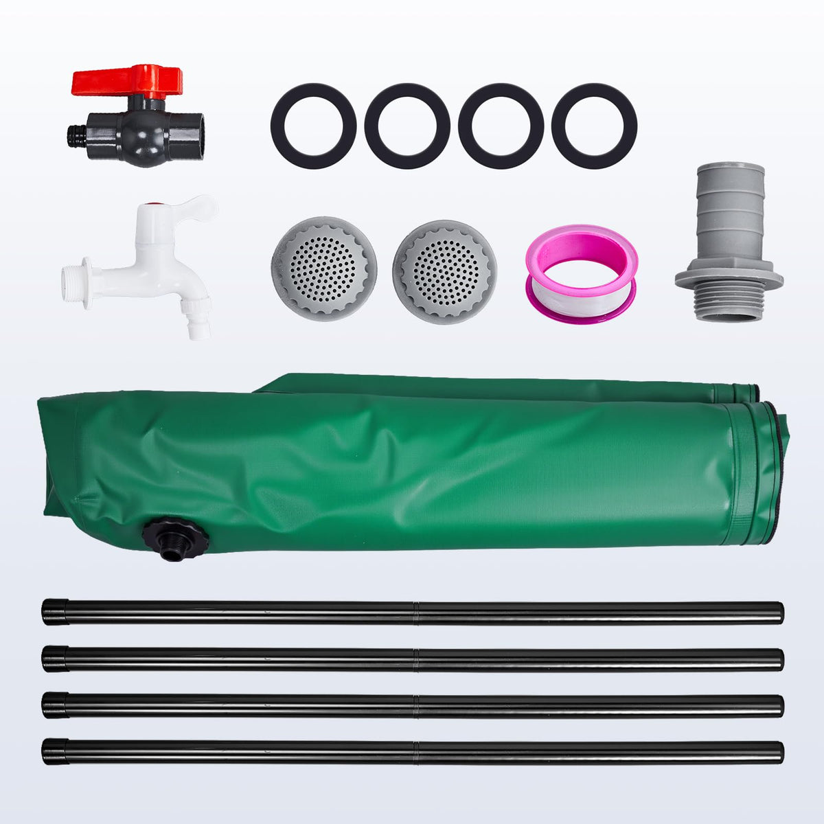 50 Gallon Collapsible Rain Barrel with Volume Mark (Green / 50 Gallon (with Volume Markings))