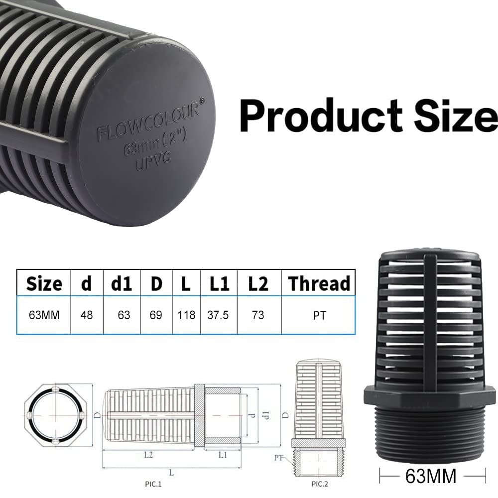 2 Inch Threaded Suction (2")