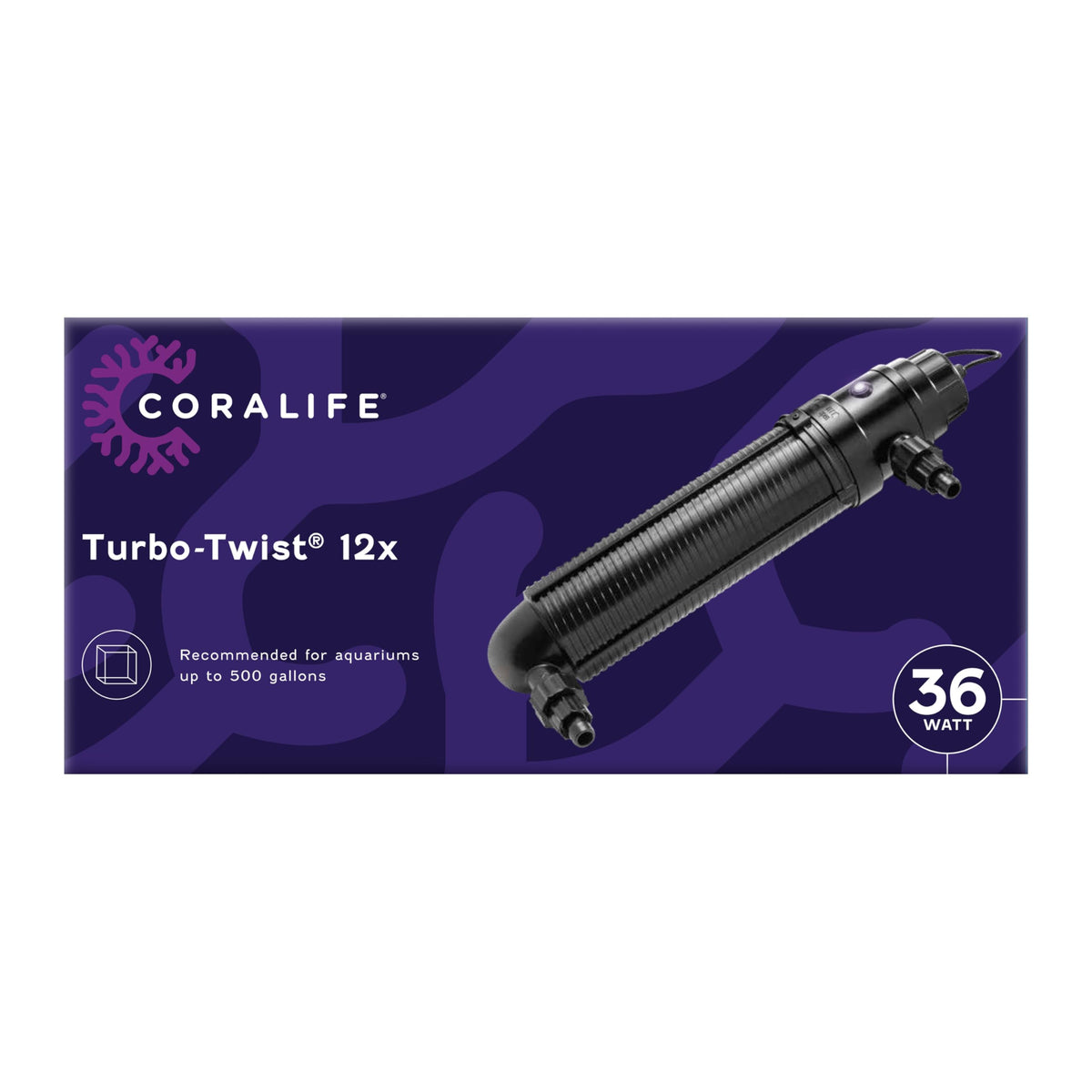Turbo Twist 12X Aquarium UV Sterilizer (12X, 36 Watt, Up to 500 Gallons)