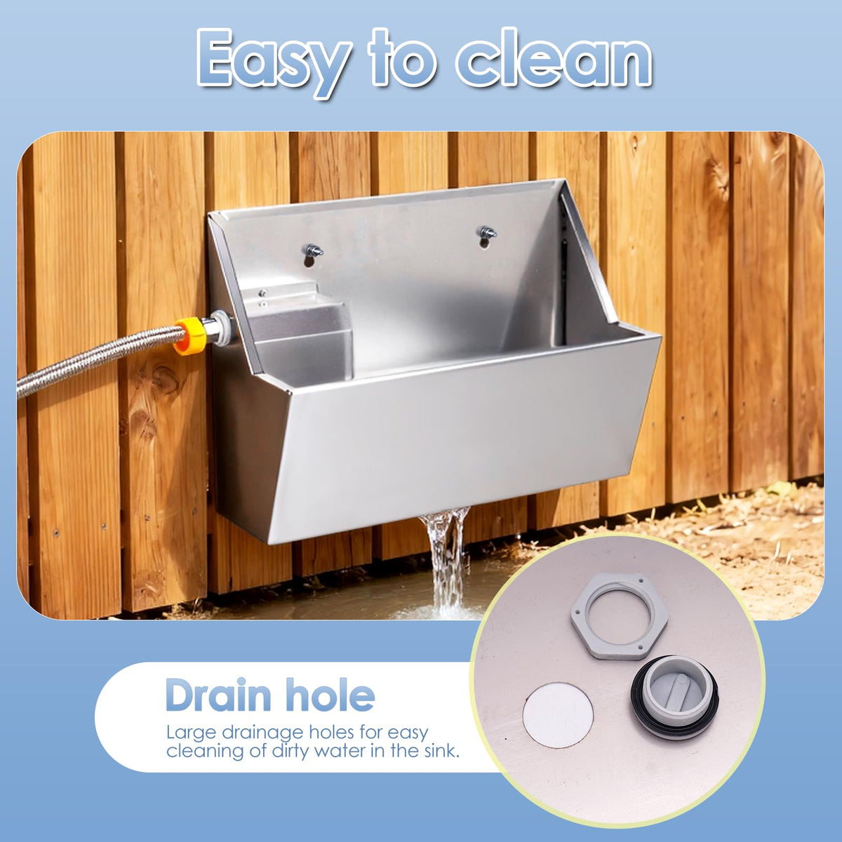 Dog Water Bowl Dispenser Stainless Steel