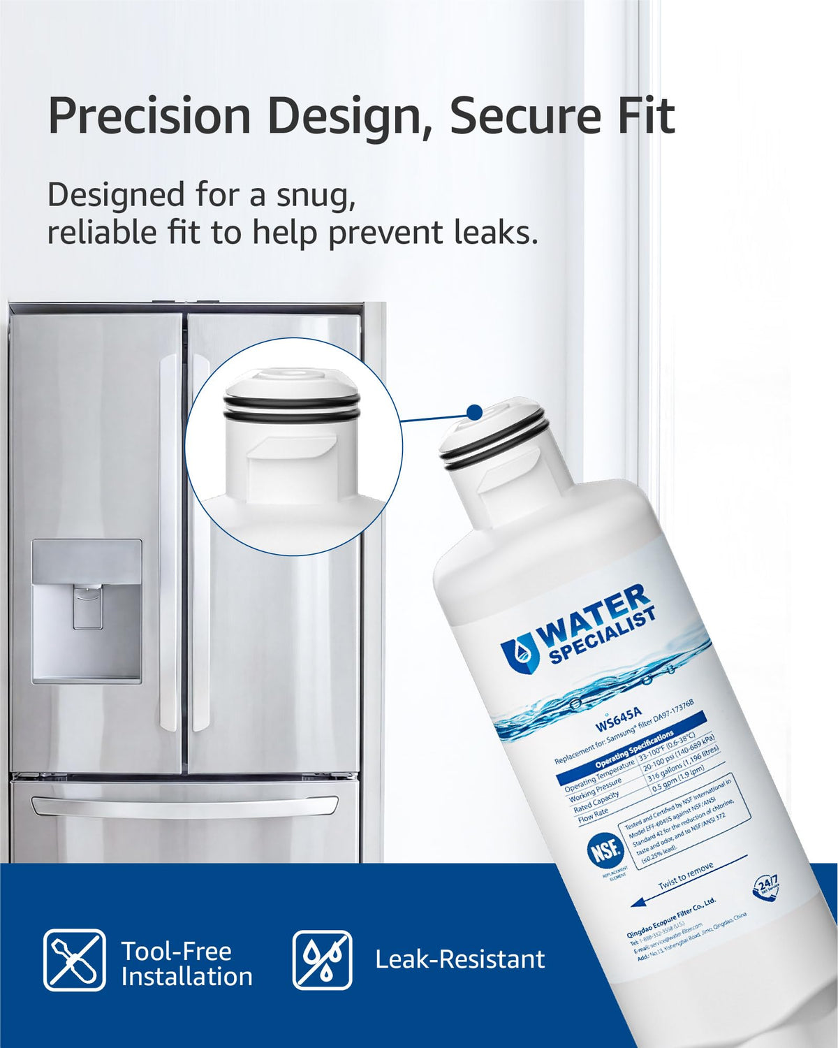 WS645A Refrigerator Water Filter (3 Count (Pack of 1))