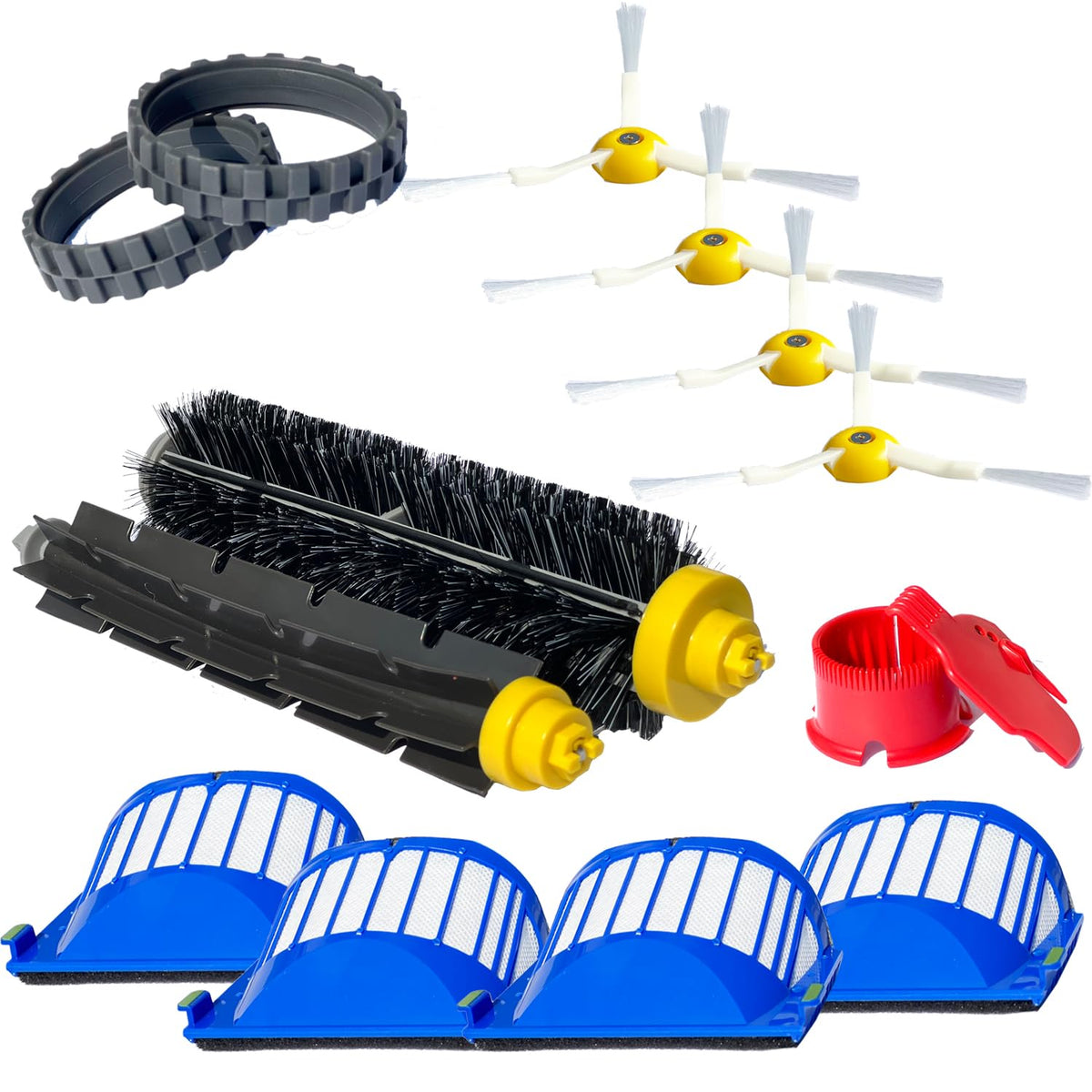 Replacement Parts Kit for iRobot Roomba 600 Series Robot Vacuum Cleaner (144 with tires)