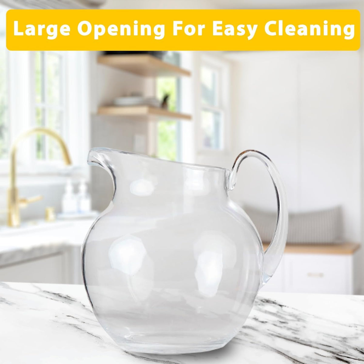 100 oz Shatterproof Plastic Pitcher (Round Shape(100oz))