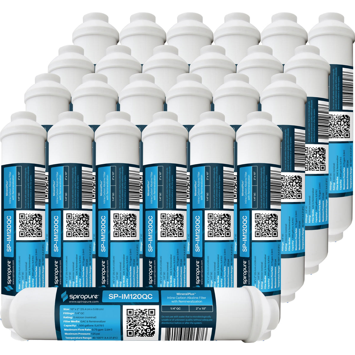 SP IM120QC Alkaline Carbon Inline Water Filter 1 (1/4" Quick-Connect)