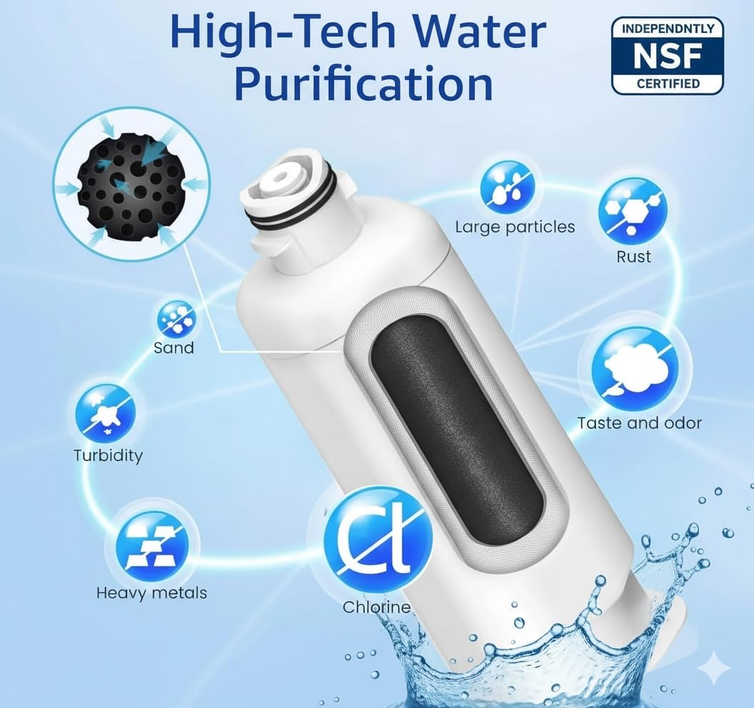 HAF-CIN/EXP DA29 Water Filter Replacement – Compatible with DA29-00020B – Carbon Block 99% Contaminant Reduction – Fresh Water & Ice – 18 Month Life 3 PACK (HAF-CIN)
