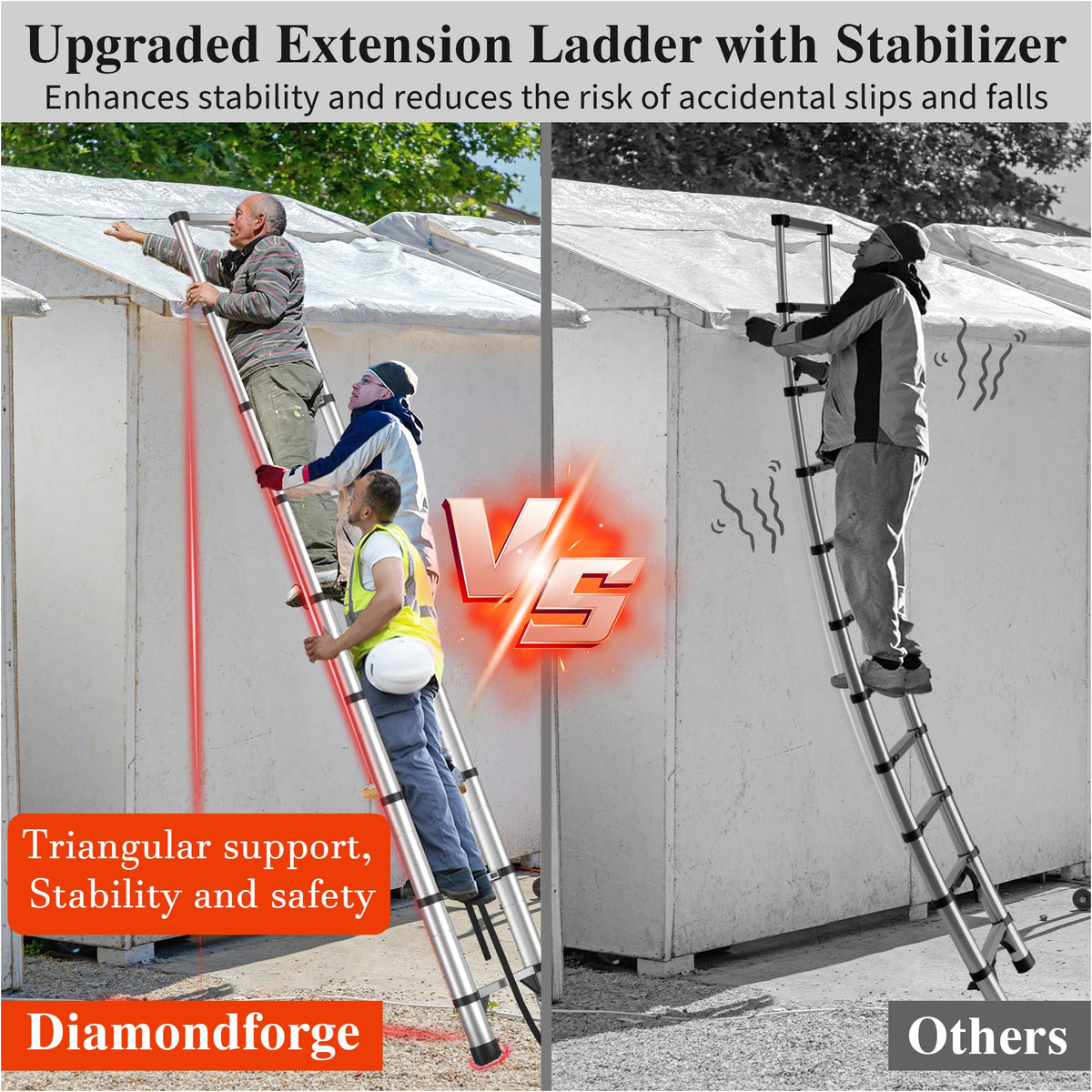 Telescoping Ladder (Metallic Gray / 8.5 FT)
