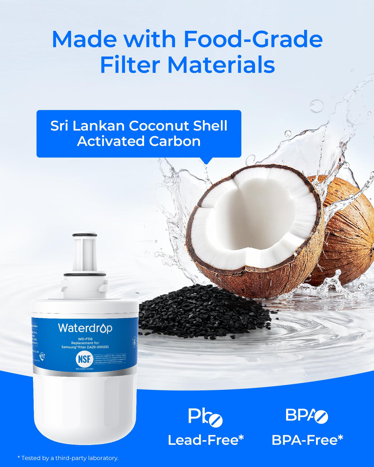WD F11B Water Filter Replacement for Samsung® DA29 (3 Count (Pack of 1))
