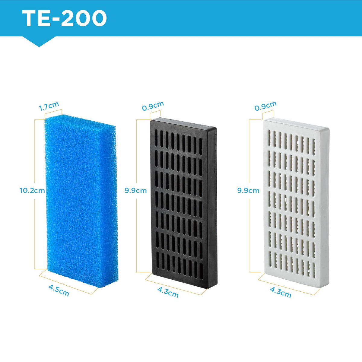 Replacement Cartridge for Fish Tank Filter TE (Replacement Filter Sponge(TE-200))