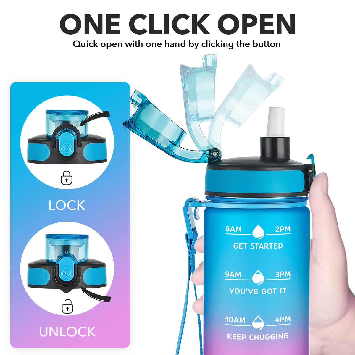 24 oz Water Bottle (Starsky / 24 Ounces)
