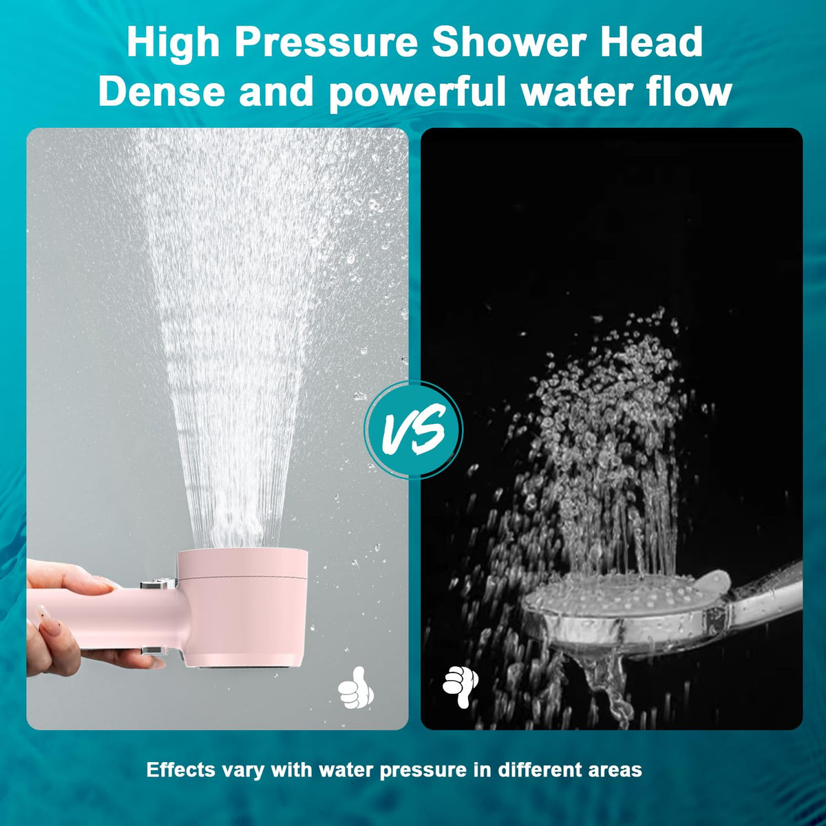Shower Head with Handheld (Pink)