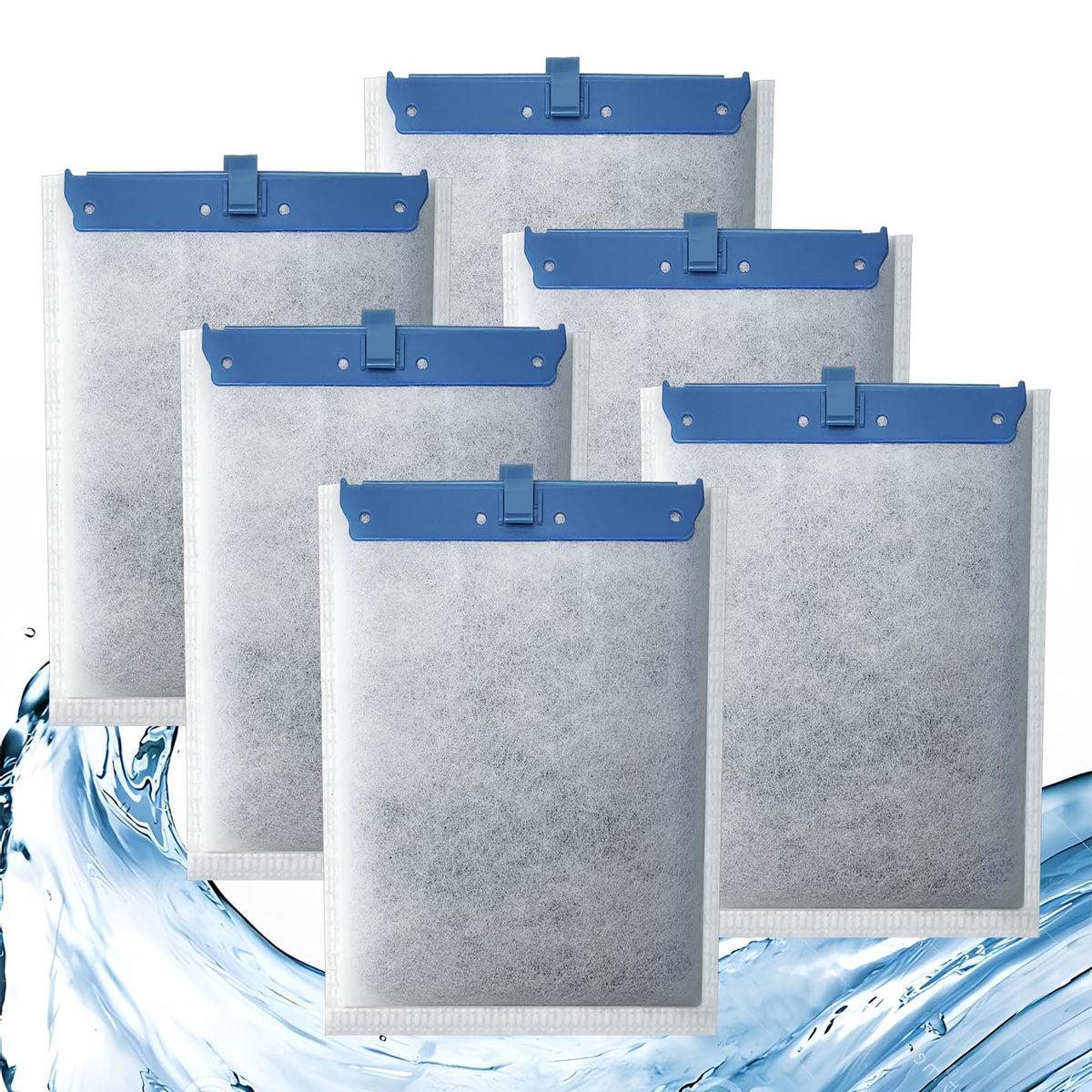 6 Pack Filter Cartridge Compatible with Whisper Bio (6 Pack Large)