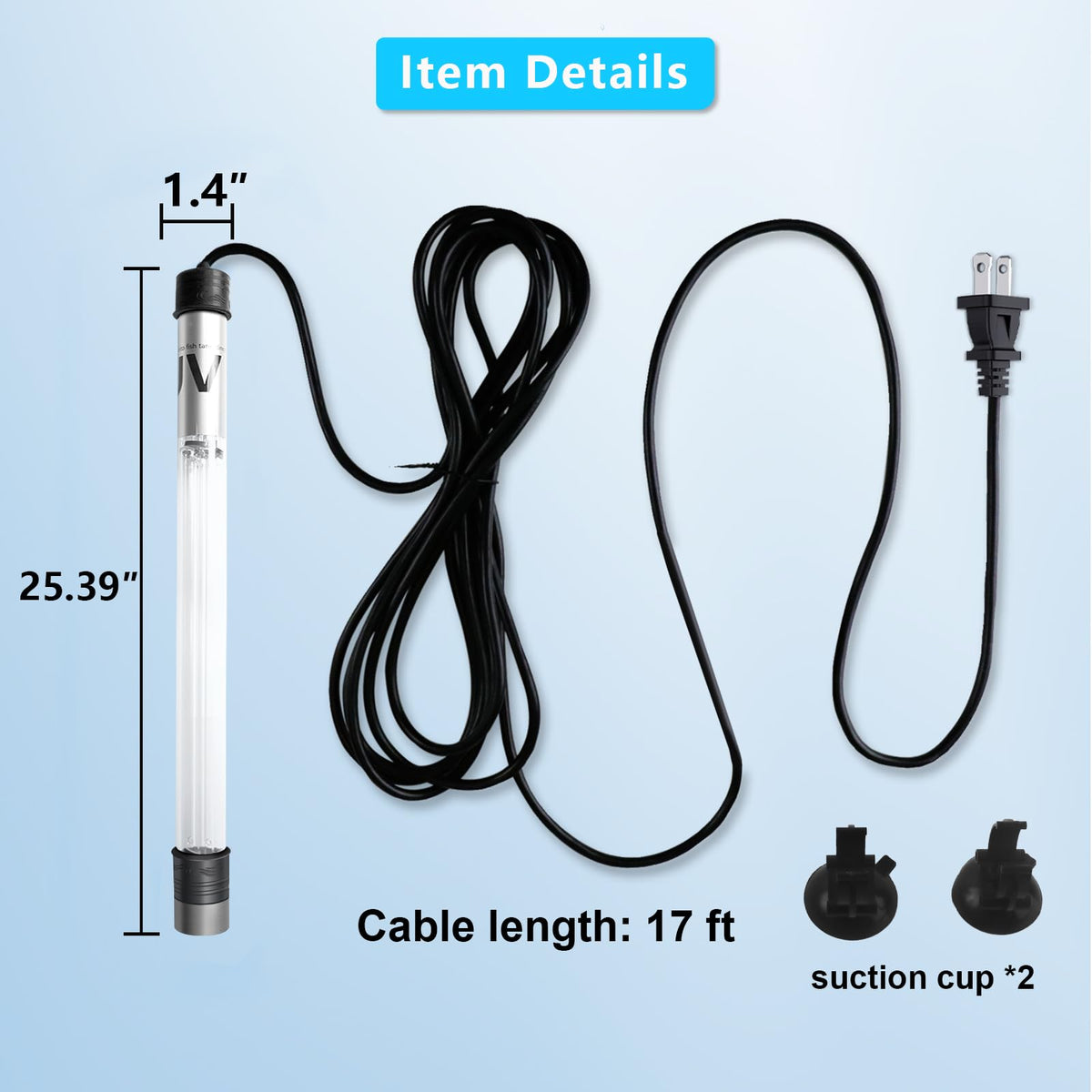 100W Aquarium UV Light for 1000 (100W/For 10000 Gallon)