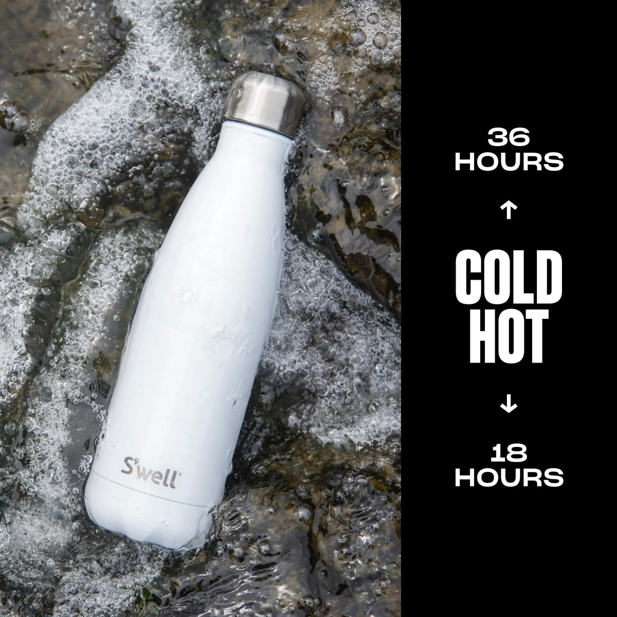 Stainless Steel Water Bottle (Moonstone / 17 Ounces)