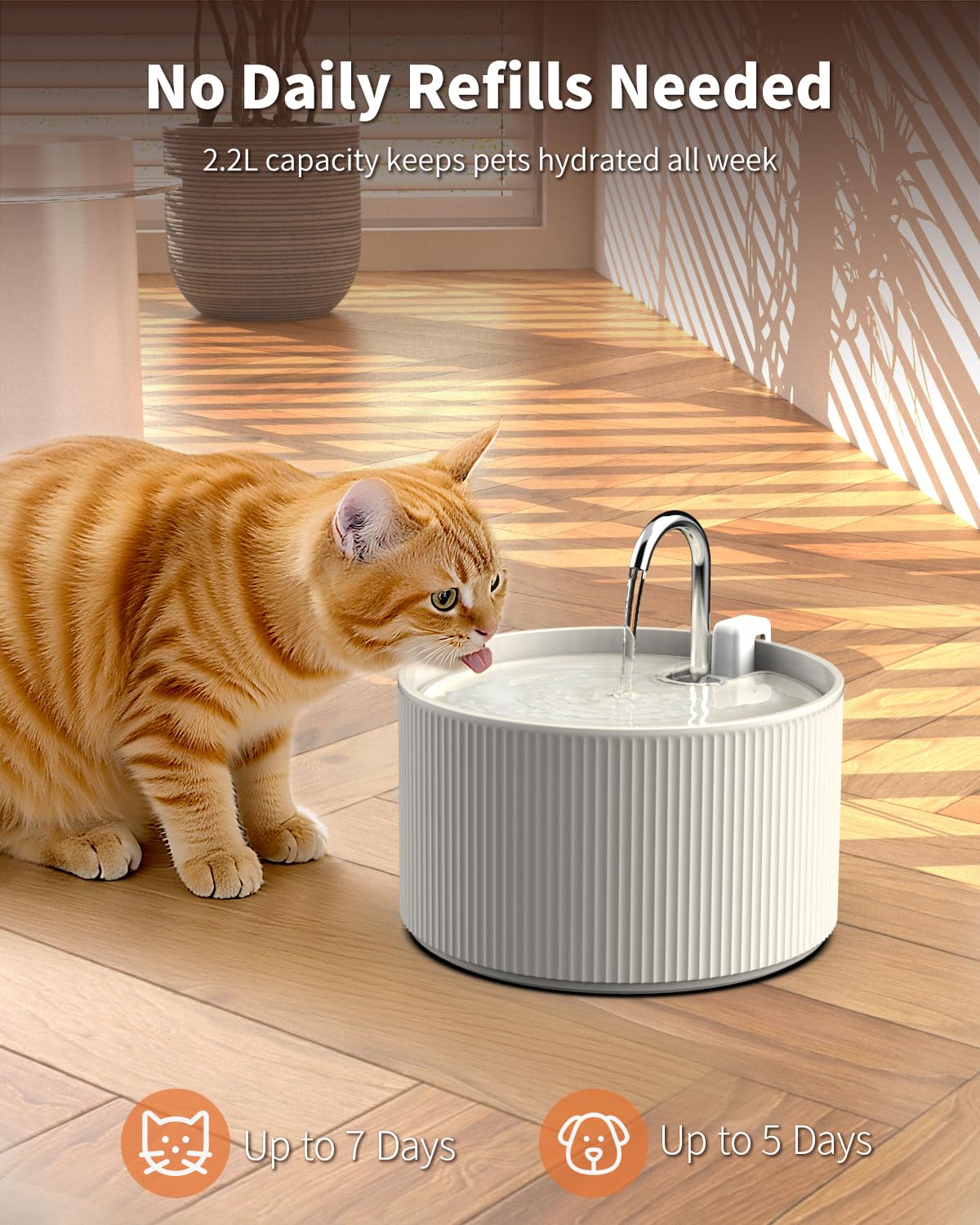 Ceramic Cat Water Fountain