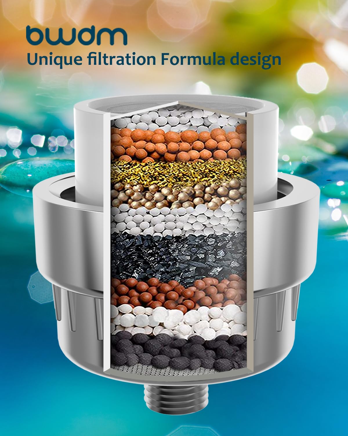 15 Stage Shower Filter (Standard Formula / Chrome)
