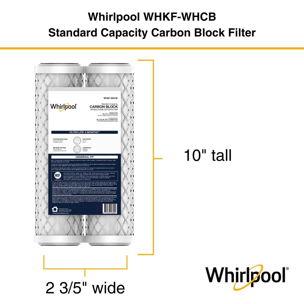 10" x 2.5" Carbon Block Water Filter WHKF