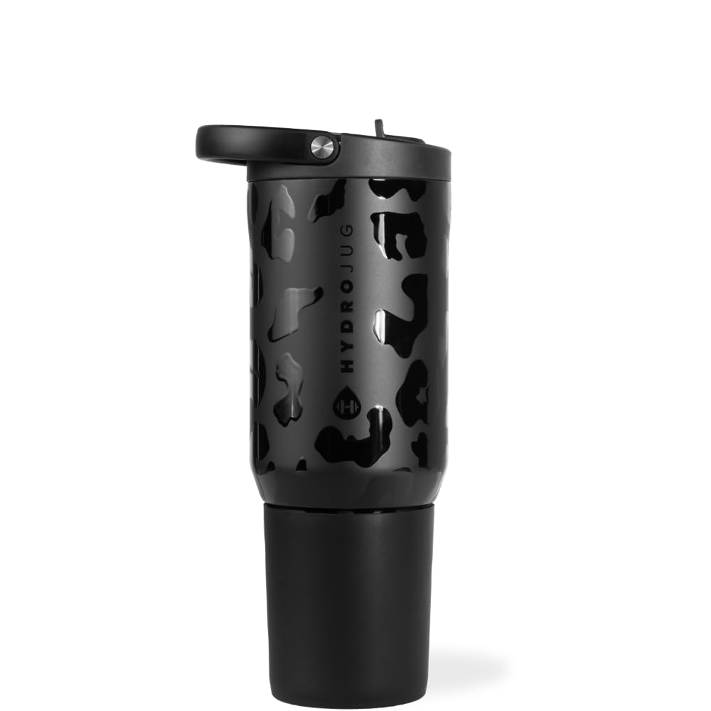 Sport 20 oz Insulated Stainless Steel Water Bottle (Black Leopard / 20 Ounces)