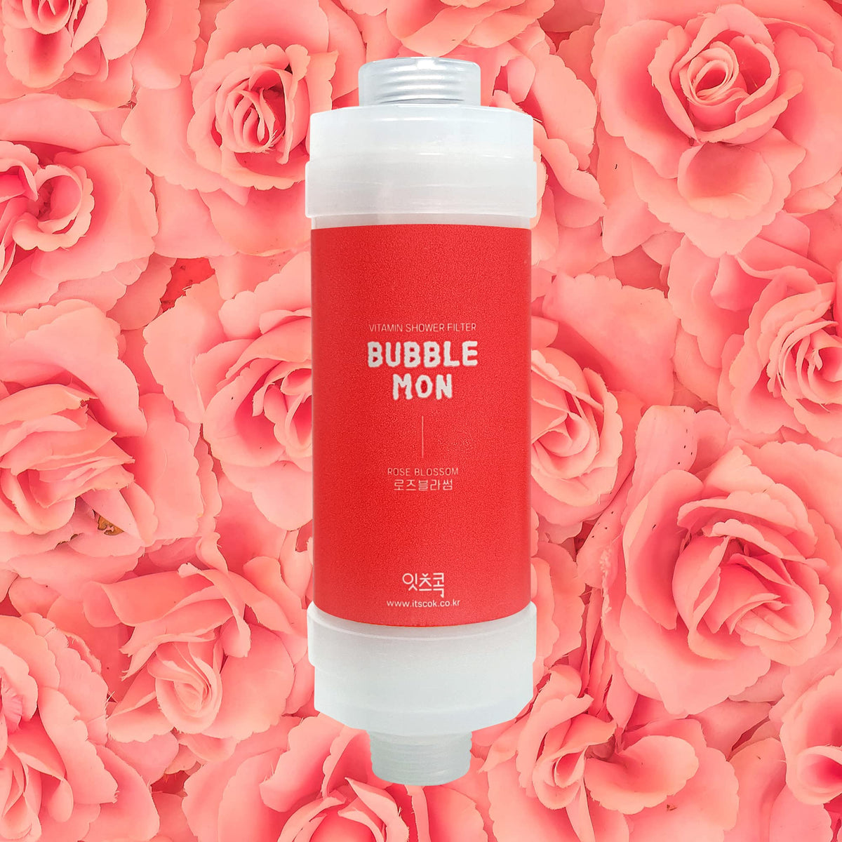 Suitable for Any Shower Head] BUBBLEMON Vitamin C Shower Filter (Rose Blossom)