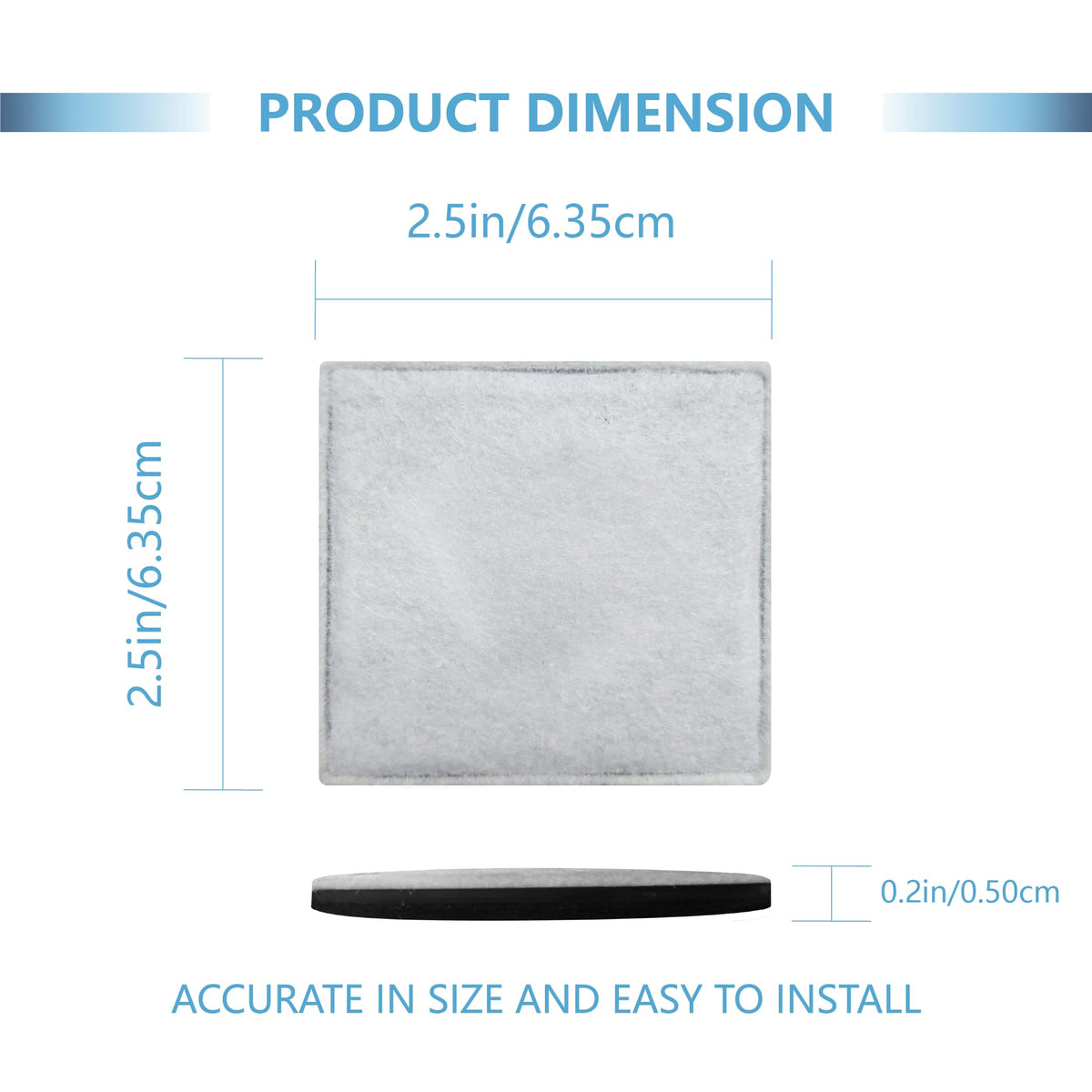 Cat Water Fountain Replacement Filter Fit for Premier Pet Fountain
