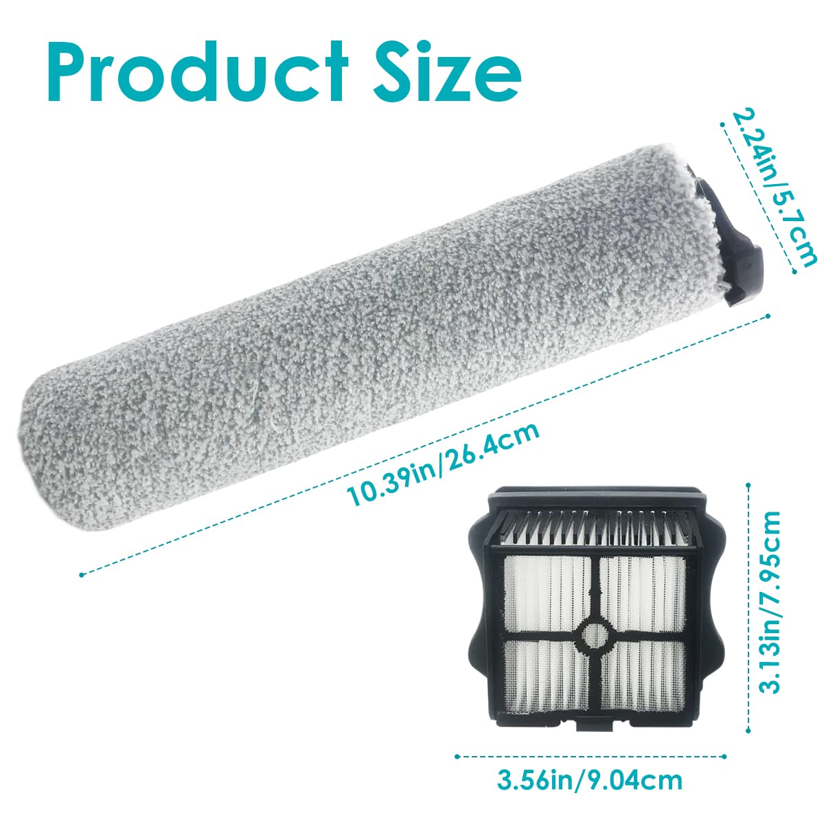 Brush Roller for Tineco Floor ONE S5 Steam Vacuum Cleaner Replacement HEPA Filter Vacuum All