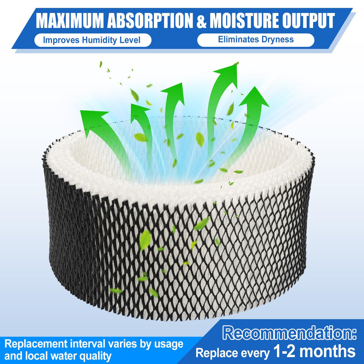 HWF62 Humidifier Filter A Compatible with Holmes Sunbeam (6pack)