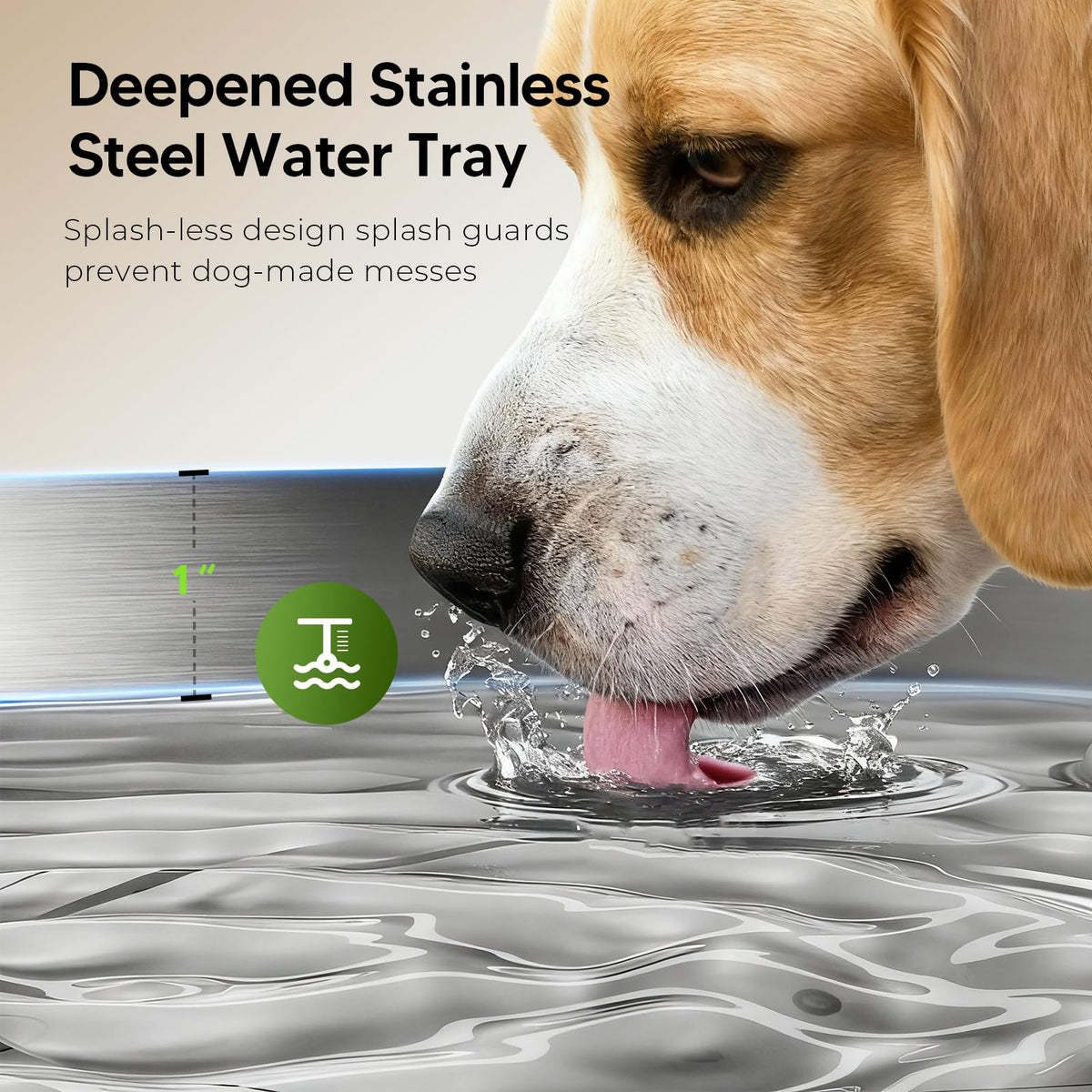 Dog Water Fountain for Large Dogs