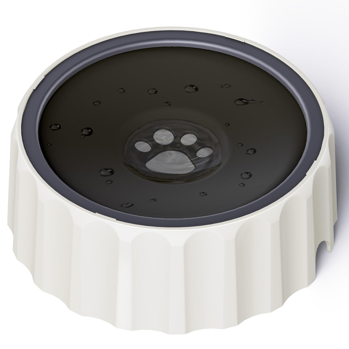 Dog Small Animals Water Bowl No Spill 70oz (Black)