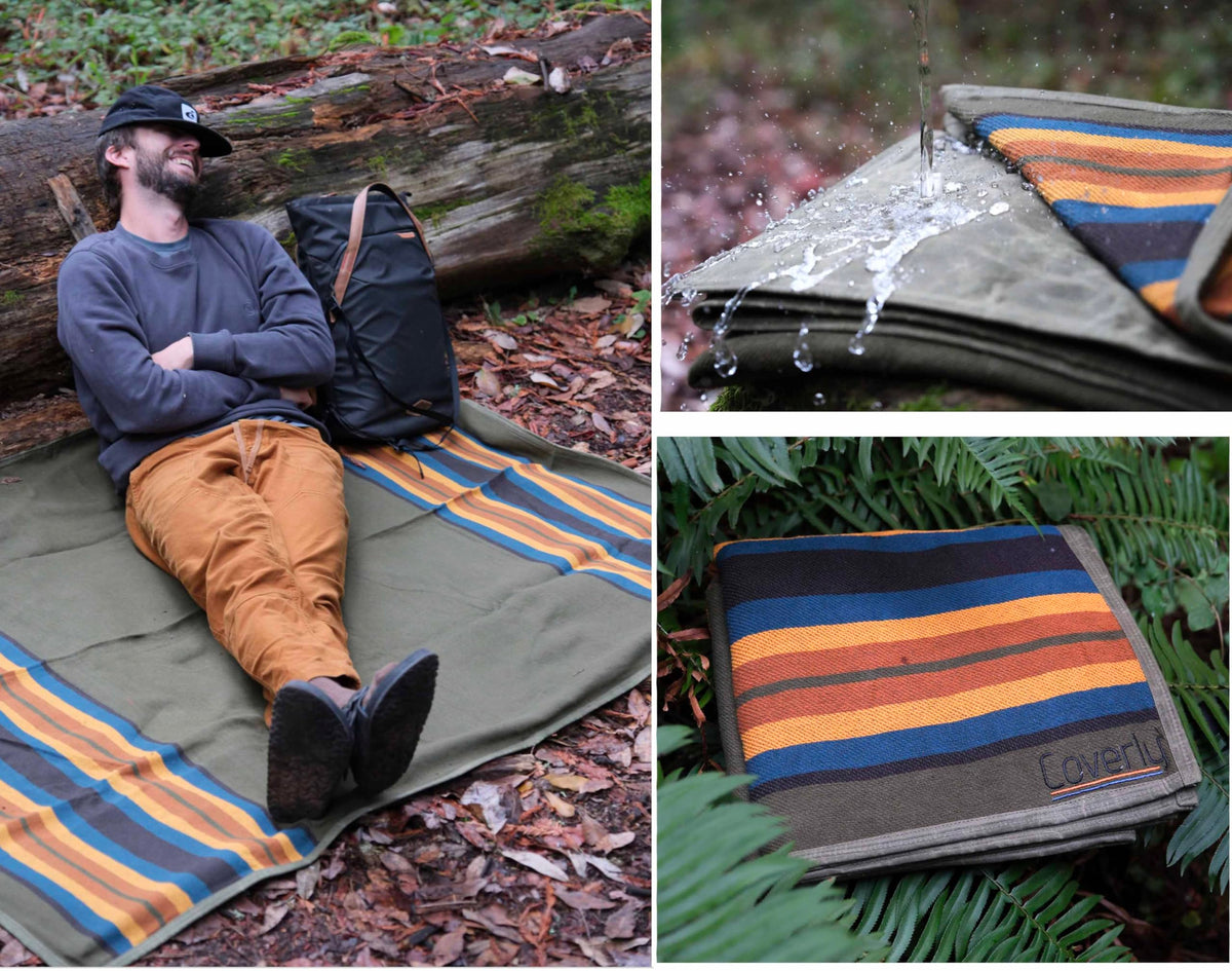Waxed Canvas Camping Blanket & Bedroll (Olive / Regular)