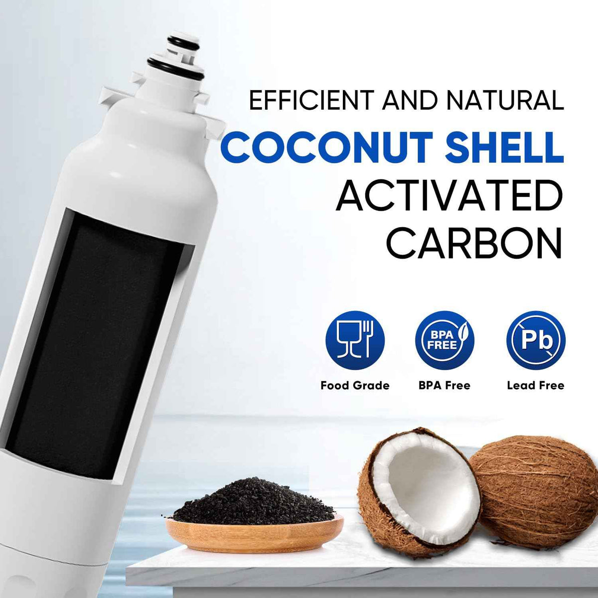 RWF3500AH Water Filter Replacement for LG LT800P (PFAS Removal (DELUXE) / 2 Count (Pack of 1))