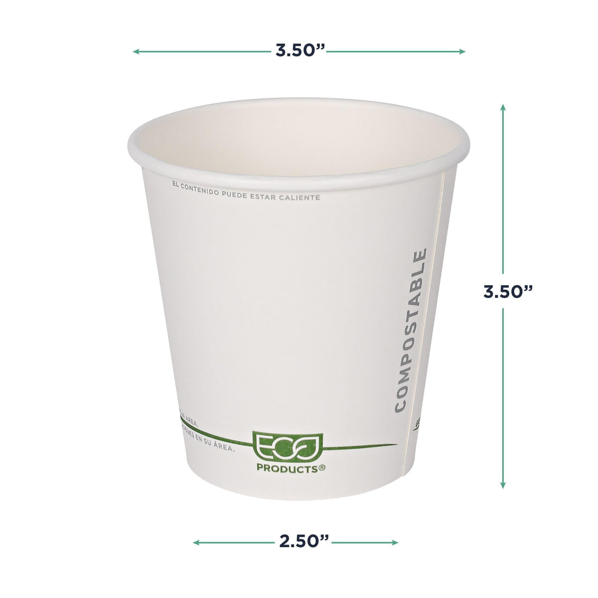 GreenStripe Disposable Paper Hot Cups (10oz)