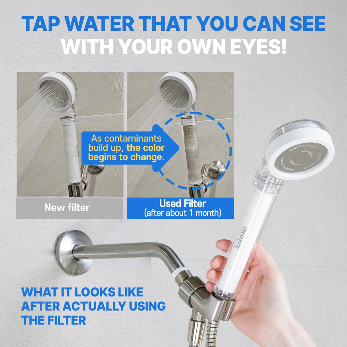 Filter Showerhead Born From Korea’s Beauty Heritage (White)