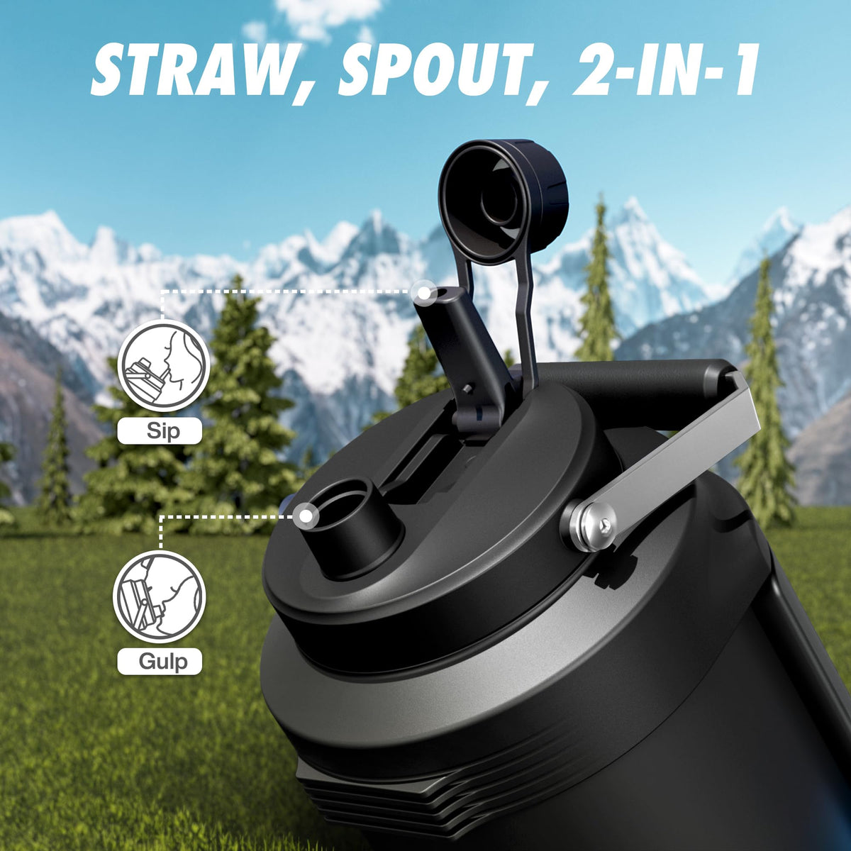 128 oz Insulated Water Bottle (King / 128 Ounces)