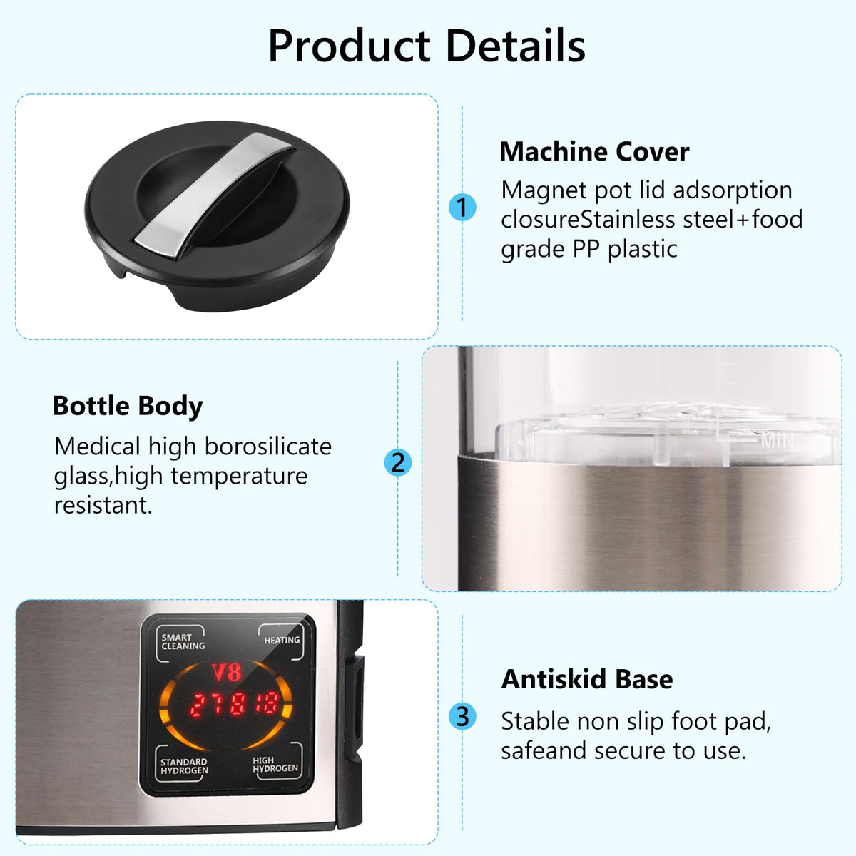 Hydrogen Water Bottle 68oz
