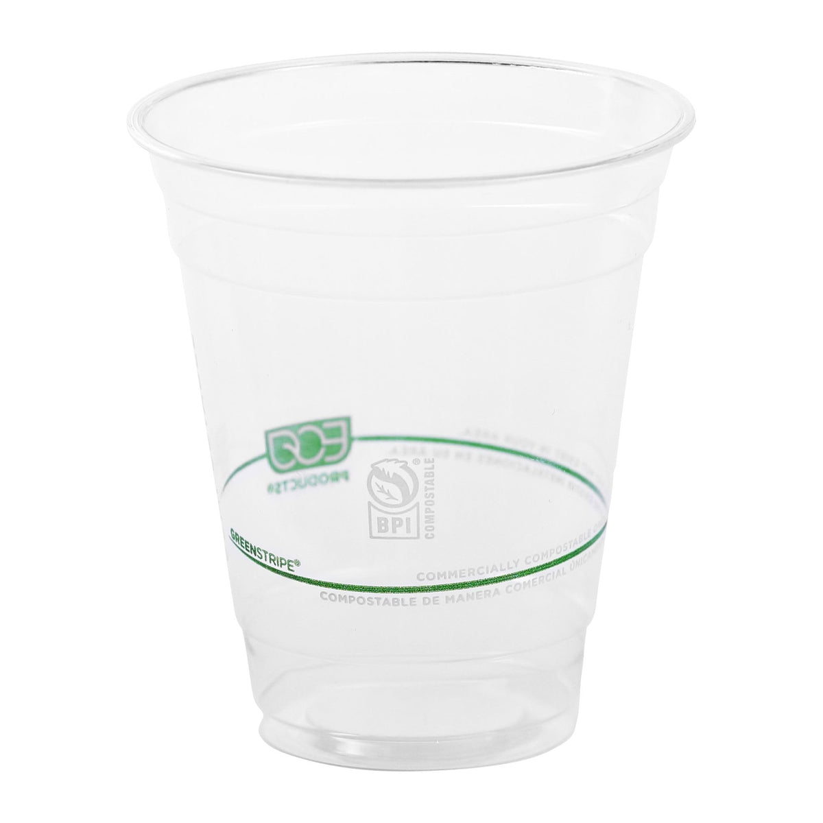 GreenStripe Clear Disposable Cold Cups (12 oz)