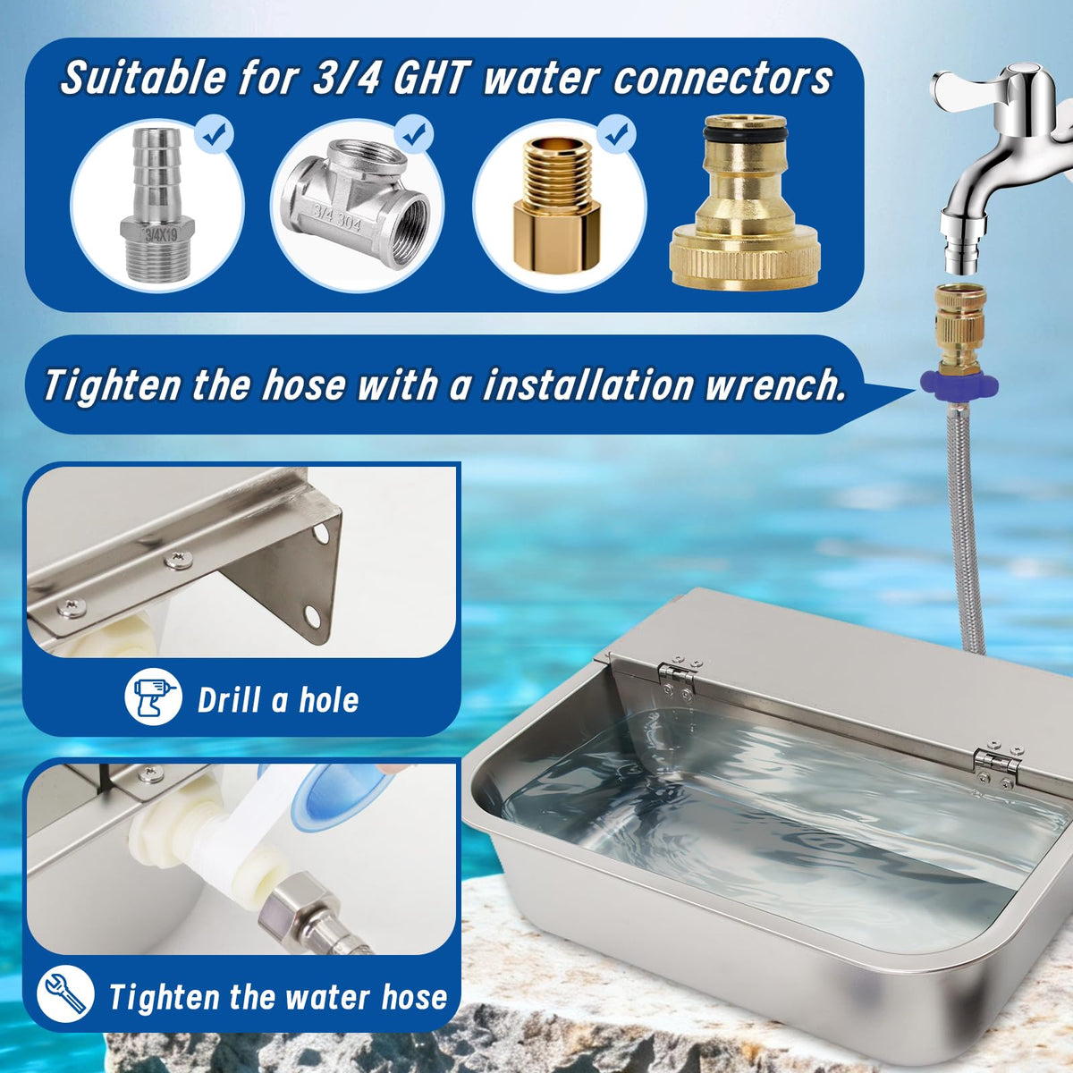 2.5 Gallon Automatic Dog Water Dispenser